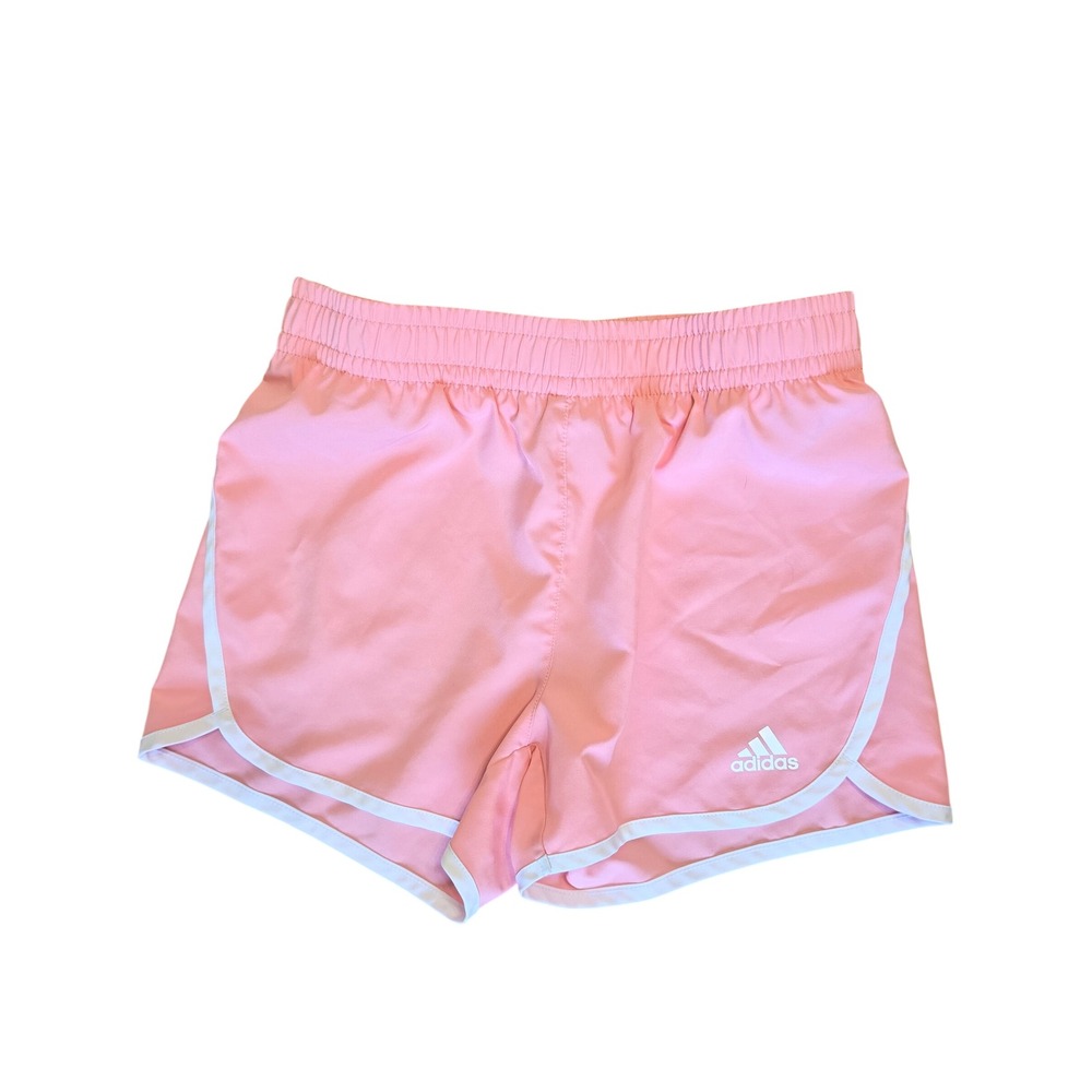 Adidas Women's Pink Running Shorts Medium 10/12 Athletic Workout Activewear